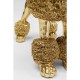 Estatueta Deco Mrs Poodle Gold 34 cm