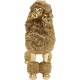 Estatueta Deco Mrs Poodle Gold 34 cm