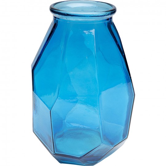 Vaso Origami azul 35 cm