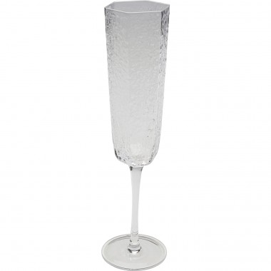 Copo de champanhe Cascata transparente