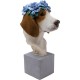 Objeto decorativo Fiori Beagle 47 cm