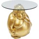 Mesa de canto Monk dourada Ø54 cm