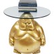 Mesa de canto Monk dourada Ø54 cm