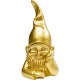 Estatueta decorativa Gnome dourado 21 cm