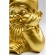 Estatueta decorativa Gnome dourado 21 cm
