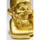 Estatueta decorativa Gnome dourado 21 cm