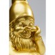 Estatueta decorativa Gnome dourado 21 cm