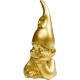 Estatueta decorativa Gnome dourado 21 cm