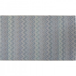 Tapete de exterior Zigzag azul 160x230 cm