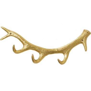 Cabide Antler dourado 35 cm