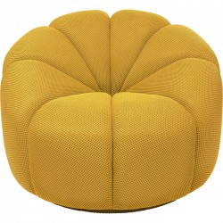 Poltrona giratória Peppo Lounge amarela