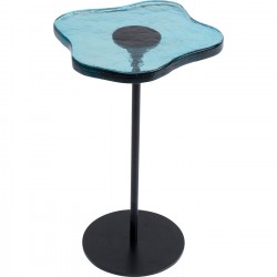 Mesa de apoio Lava azul Ø30 cm