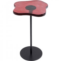 Mesa de apoio Lava vermelha Ø30 cm