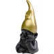 Estatueta decorativa Gnomo preta 21 cm