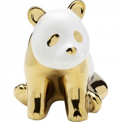 Peça decorativa Sitting Panda Gold 18 cm