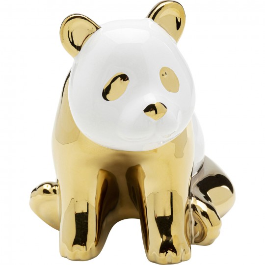 Peça decorativa Sitting Panda Gold 18 cm