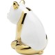 Peça decorativa Sitting Panda Gold 18 cm