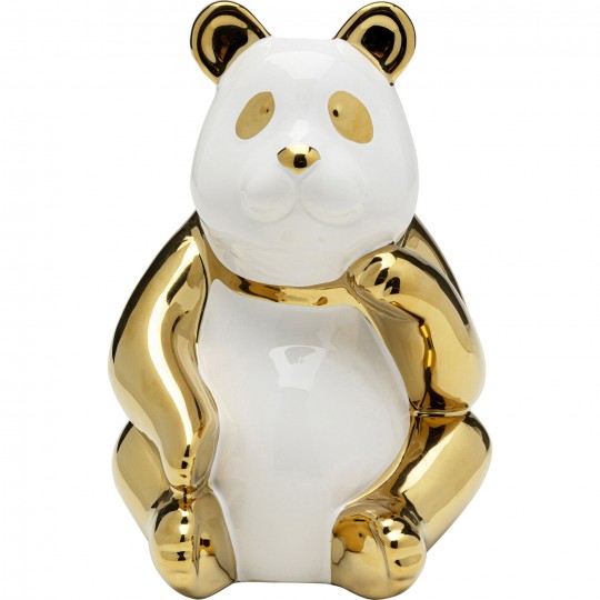 Peça decorativa Panda Gold 19 cm