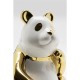 Peça decorativa Panda Gold 19 cm