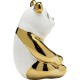 Peça decorativa Panda Gold 19 cm