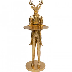 Peça Decorativa Standing Waiter Deer 63 cm