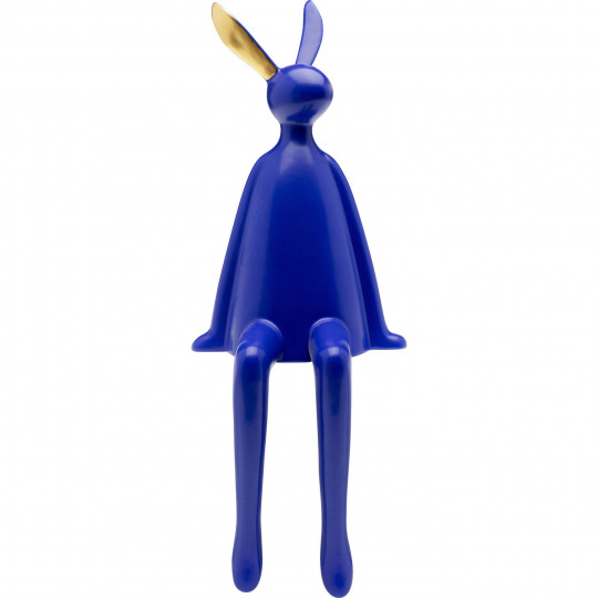 Peça Decorativa Sitting Rabbit Azul 35cm