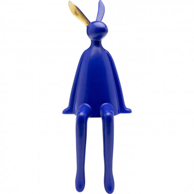 Peça Decorativa Sitting Rabbit Azul 35cm