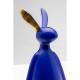 Peça Decorativa Sitting Rabbit Azul 35cm