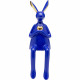 Peça Decorativa Sitting Rabbit Heart Azul 29cm