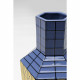 Vaso Magic Azul e Amarelo 23cm