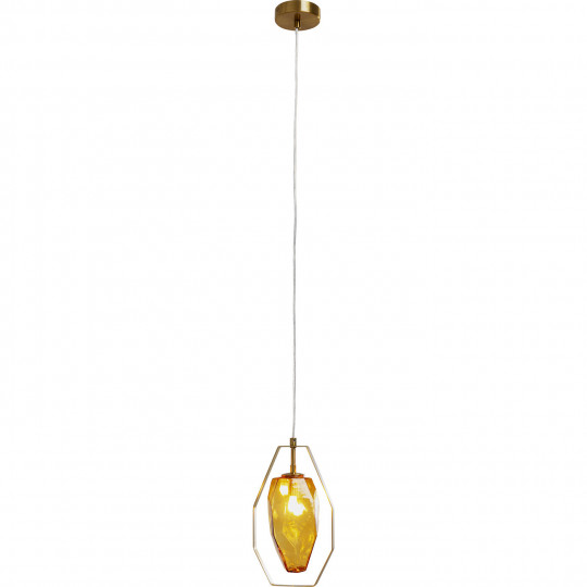 Candeeiro de Tecto Diamond Fever Dining dourado 17cm