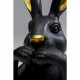 Peça Decorativa Sweet Rabbit Preta 23cm