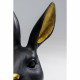 Peça Decorativa Sweet Rabbit Preta 23cm
