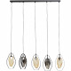 Candeeiro de Tecto Diamond Fever Dinin Preto 110cm