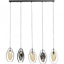 Candeeiro de Tecto Diamond Fever Dinin Preto 110cm