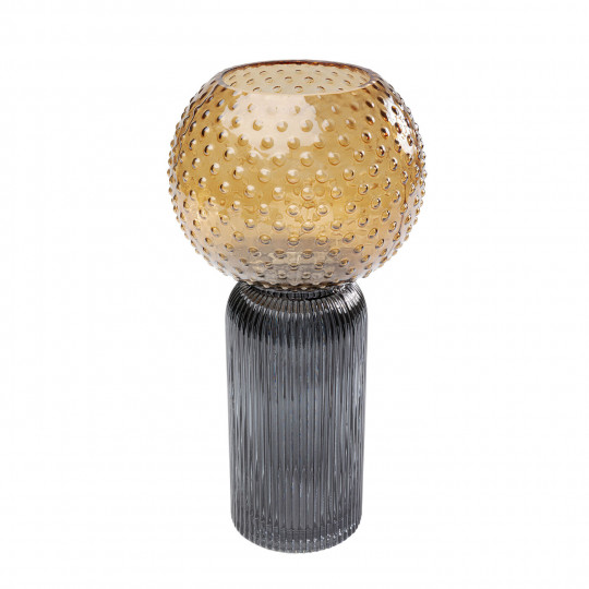 Vase Marvelous Duo Amber Cinza 31cm