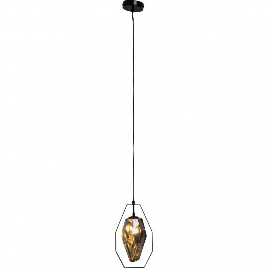 Candeeiro de Tecto Diamond Fever Dining Preta 17cm