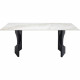 Mesa Eternity Oho preto e branco180x90cm