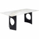 Mesa Eternity Oho preto e branco180x90cm