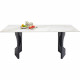 Mesa Eternity Oho preto e branco180x90cm