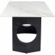 Mesa Eternity Oho preto e branco180x90cm