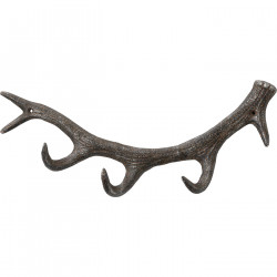 Cabide Antler preto 35 cm