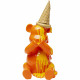 Peça Decorativa Sitting Gelato Bear Laranja 37cm