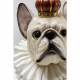 Peça Decoratica King Dog Branco 33cm