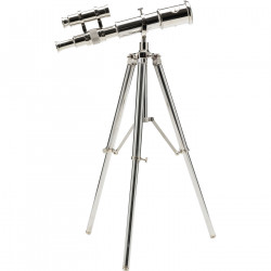 Relógio Decorativo Telescope Cinza 49cm