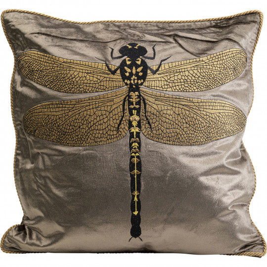 Almofada Glitter Dragonfly Castanho 40x40cm