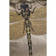 Almofada Glitter Dragonfly Castanho 40x40cm