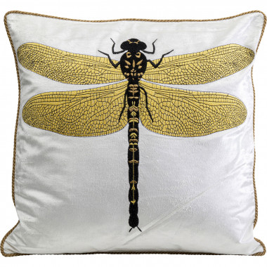 Almofada Glitter Dragonfly branco 40x40cm