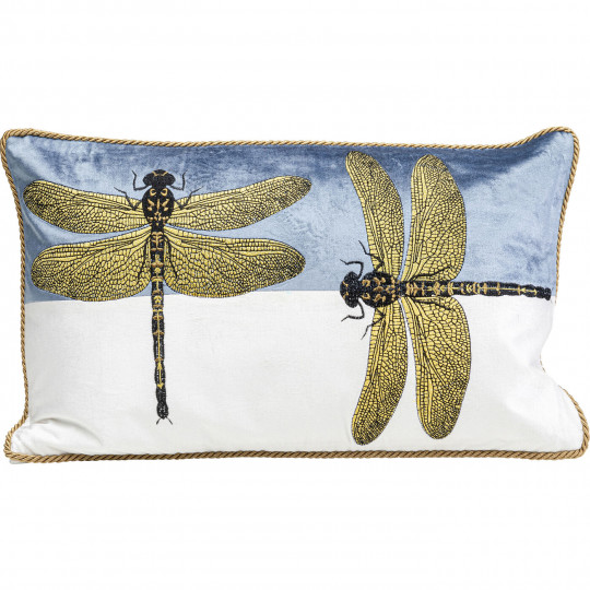 Almofada Glitter Dragonfly Branca 50x30cm