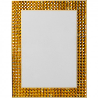 Espelho de Parede Crystals dourado 80x100cm